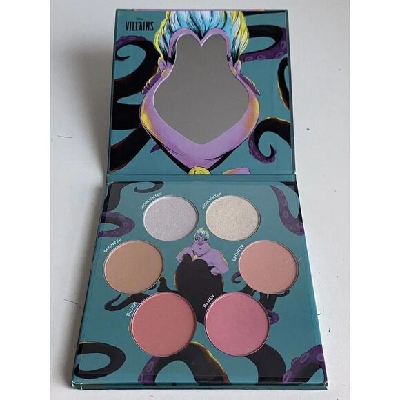 Disney Villains URSULA Complexion Palette Bronzer Highlighter Blush 6 Shades NEW - Picture 2 of 16